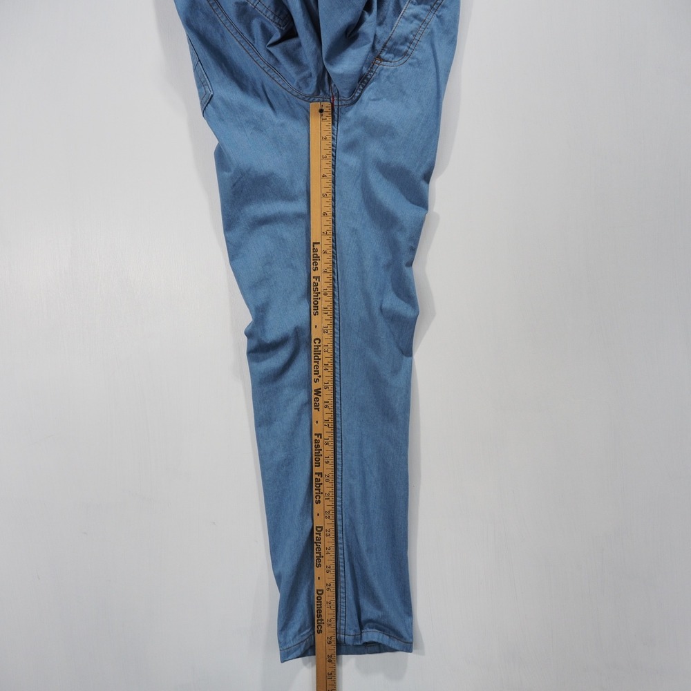 Gustin Jeans Mens 37 Blue Selvedge Straight Fit Lightweight Denim Button Fly - Picture 14 of 16